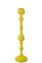 Candle Holder Monarchy Metal Yellow