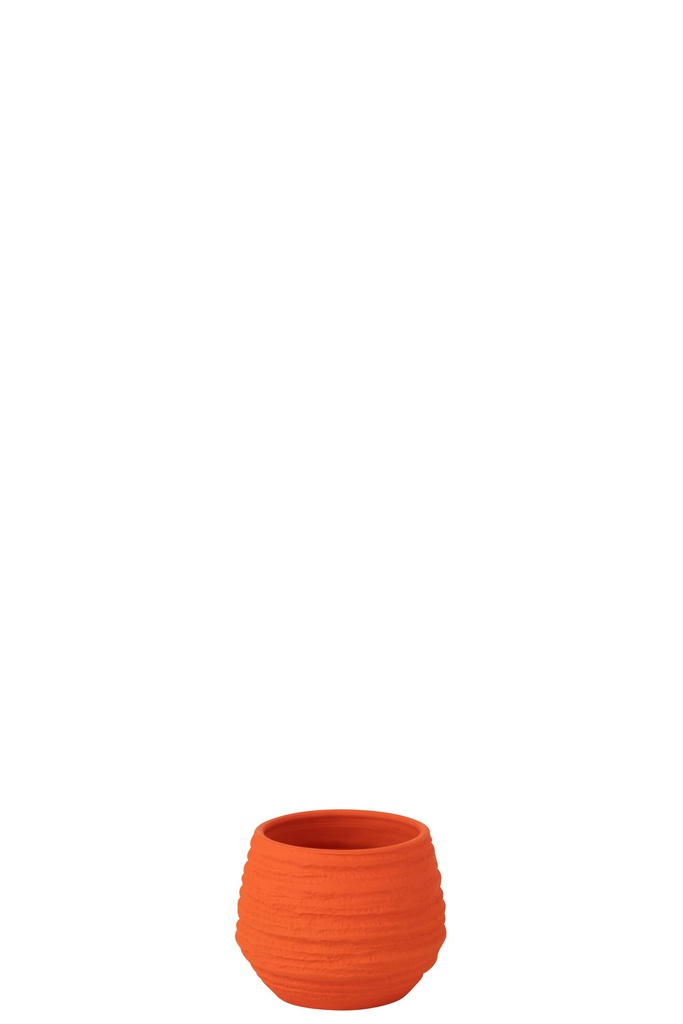 Flowerpot Fiesta Ceramic Orange Small