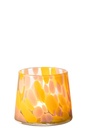 Hurricane Speckles Verre Rose/Ocre