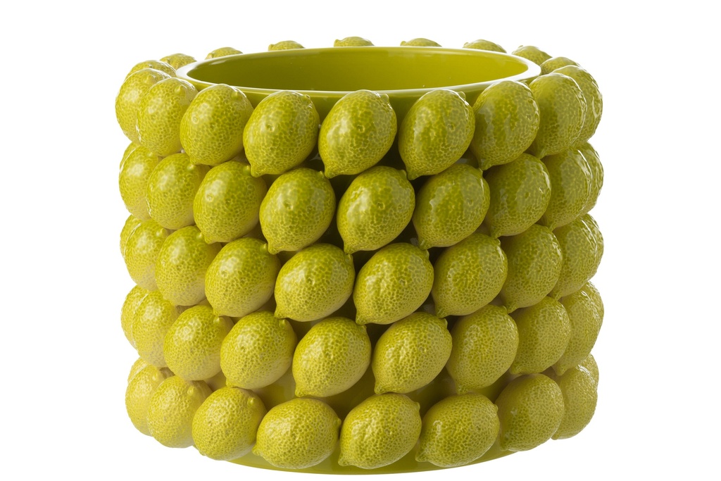 Flowerpot Limes Ceramic Green Extra