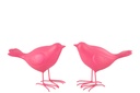 Bird Polyresin Pink Large Assortment