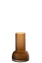 Vase/Bougeoir Yoko Verre Marron Petit