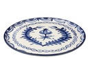 Plate Granada Ceramic White/Cobalto Blue