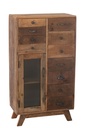 Shelf Retro Recylced Wood/Glass Natural