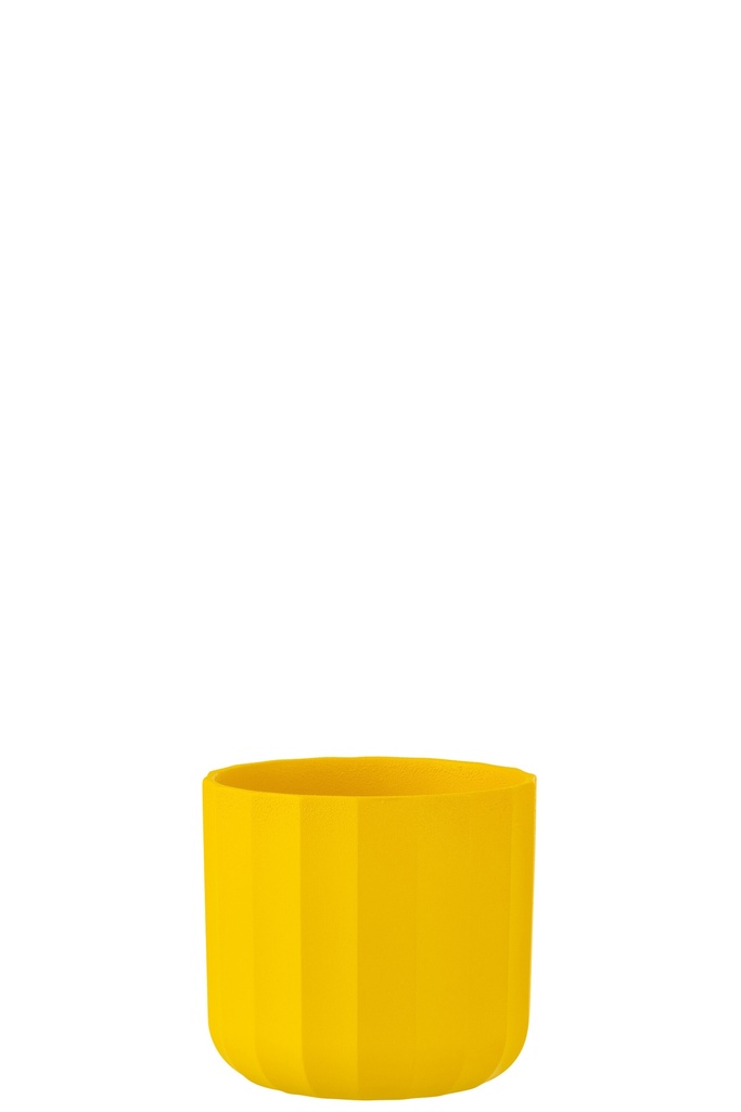 Flowerpot Summer Ceramic Yellow Small