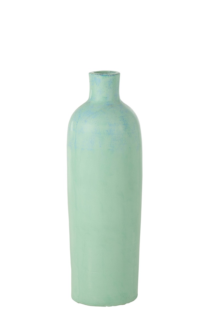 Vase Justine Terre Cuite Bleu Moyen