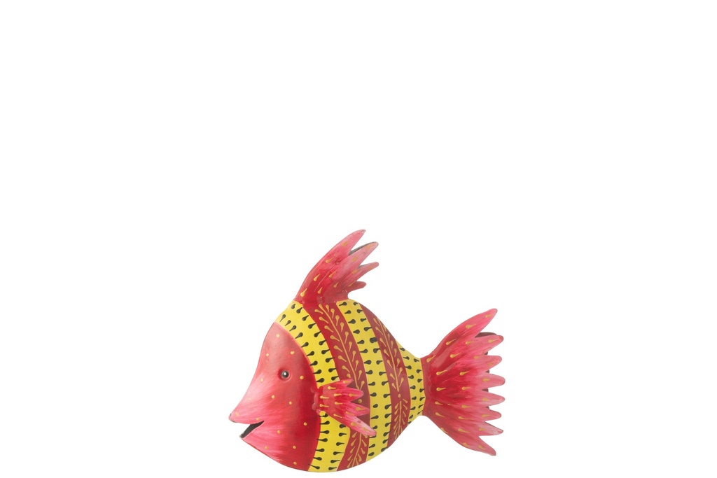 Poisson Fer Rouge/Jaune Petit