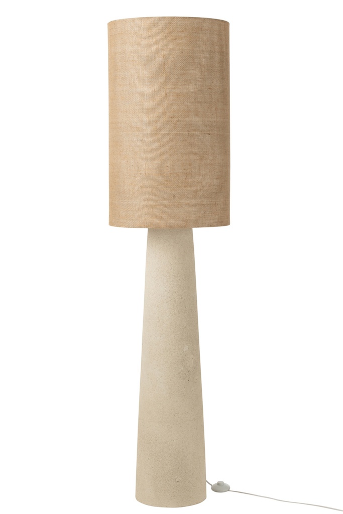 Floor Lamp Ava Fiberglass/Jute Natural