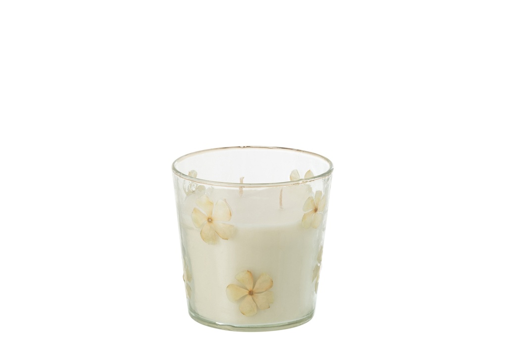 Scented Candle Flower Glass Transparent