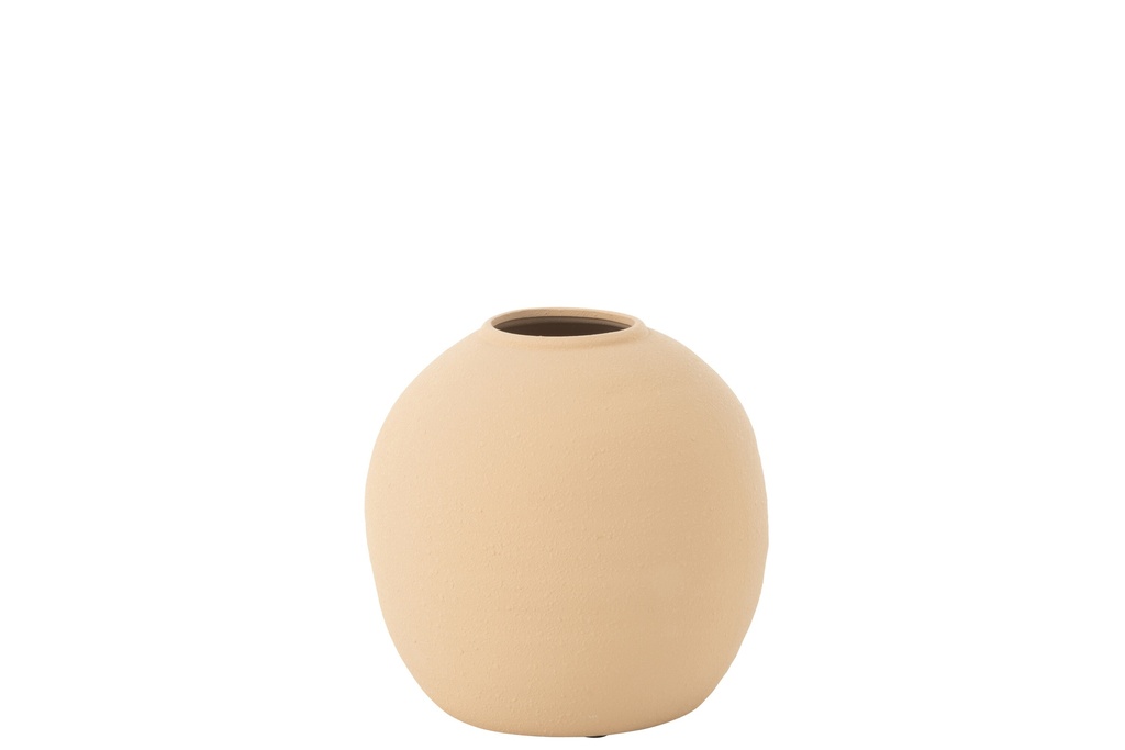 Vase Cassia Rond Argile Beige