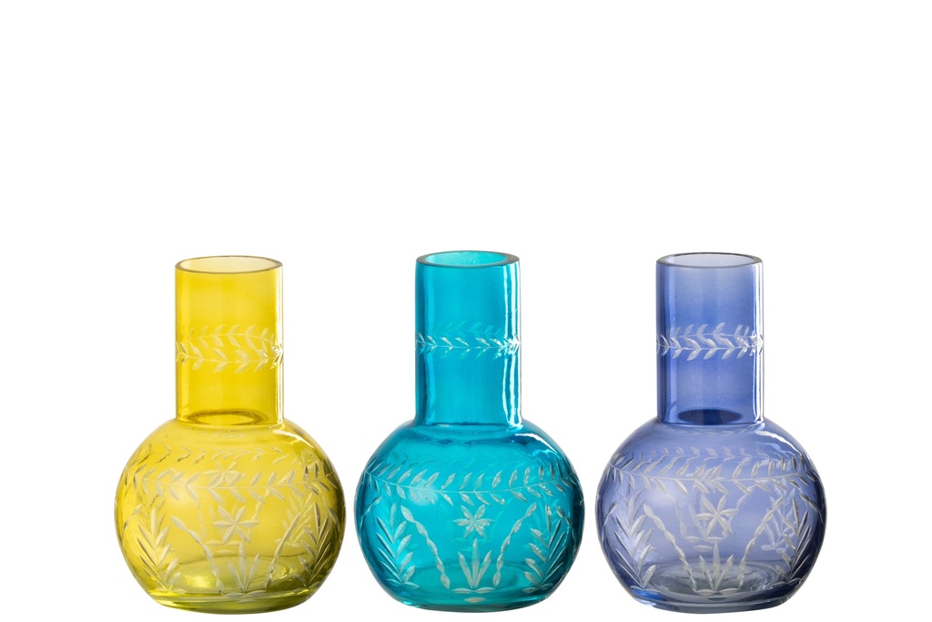 Vase gourde Tarifa en verre mélangé