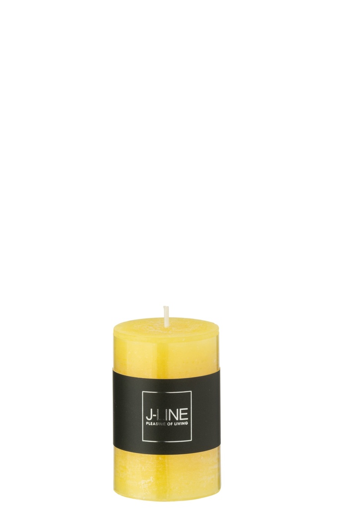Bougie Cylindrique Jaune Petite 18H