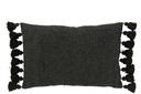 Cushion Tassel Cotton Black