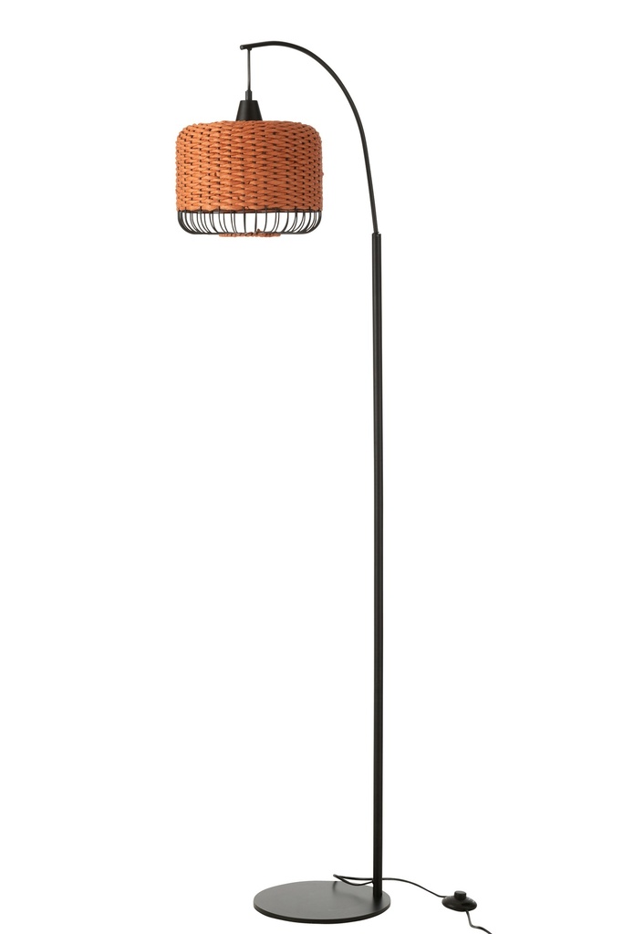 Lampadaire Lanterne Métal Orange