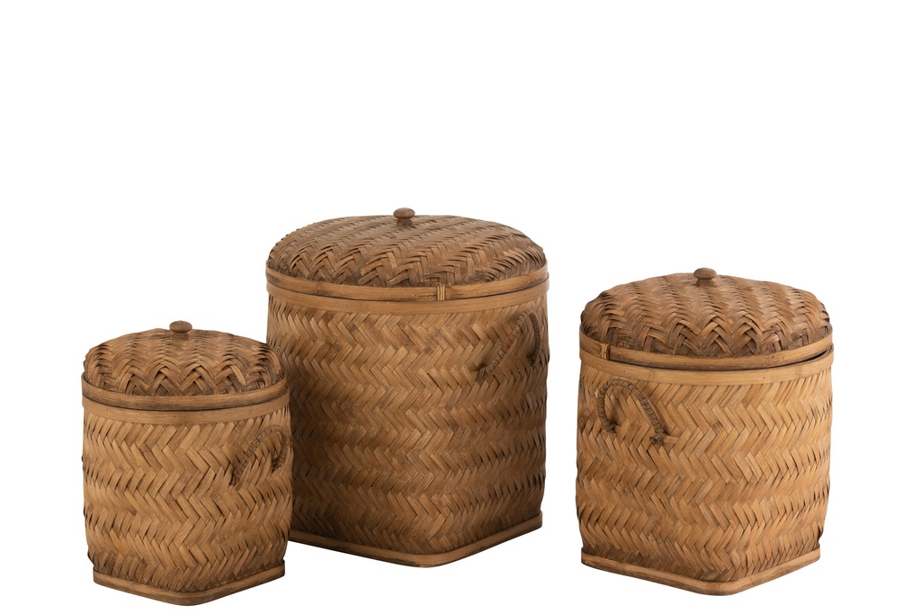 Ensemble de trois paniers de rangement
