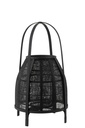 Lanterne Capuche Bambou Noir Moyen