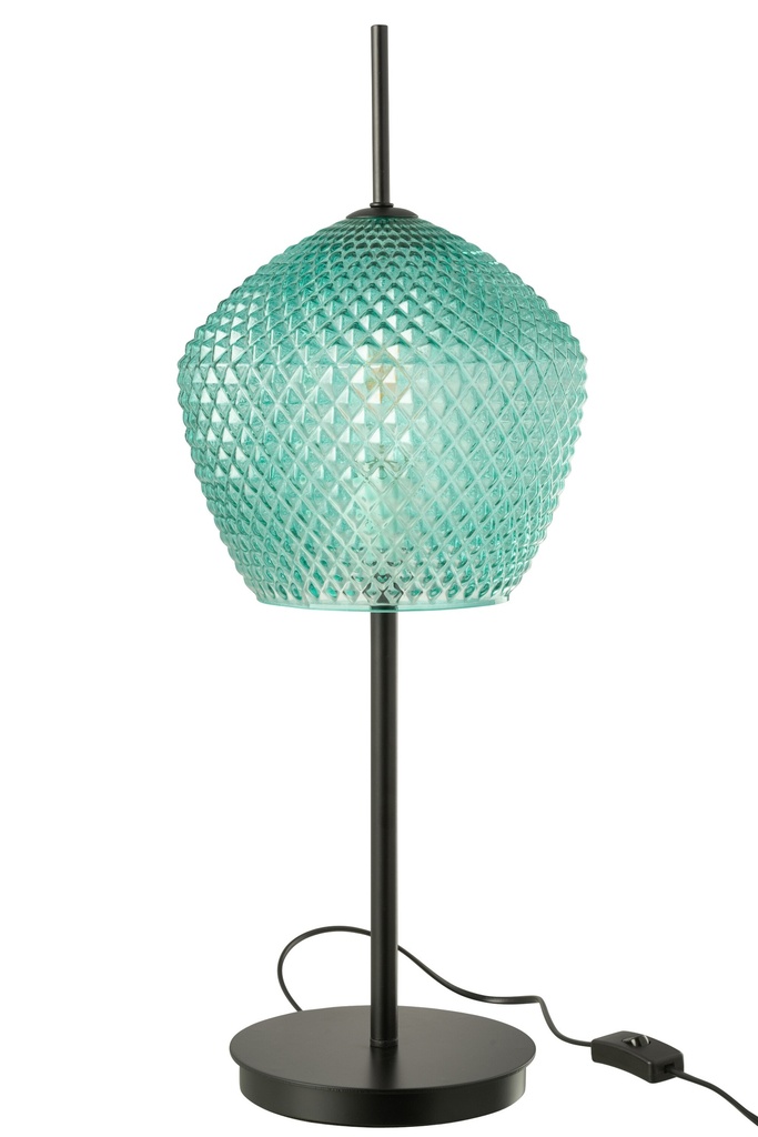 Table Lamp Glass Blue