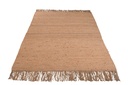 Tapis en jute effiloché naturel