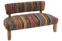 Sofa 2 People Chindi Wood/Textile
