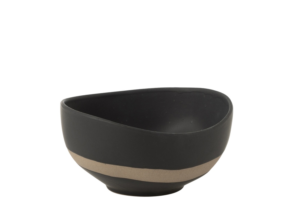 Bol en céramique noir/taupe