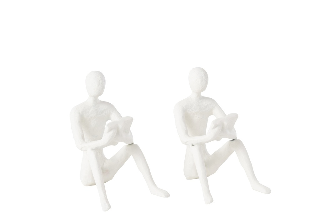 Ensemble de 2 statues Koli assises