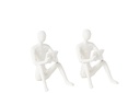 Set Of 2 Statu Seated Koli