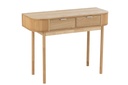 Console Rounded MDF/Pine Wood Natural