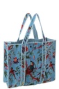 Sac fourre-tout Oiseaux/Fleurs en velours de coton