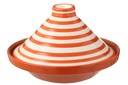 Tajine Granada Stripes Céramique Blanc/Orange
