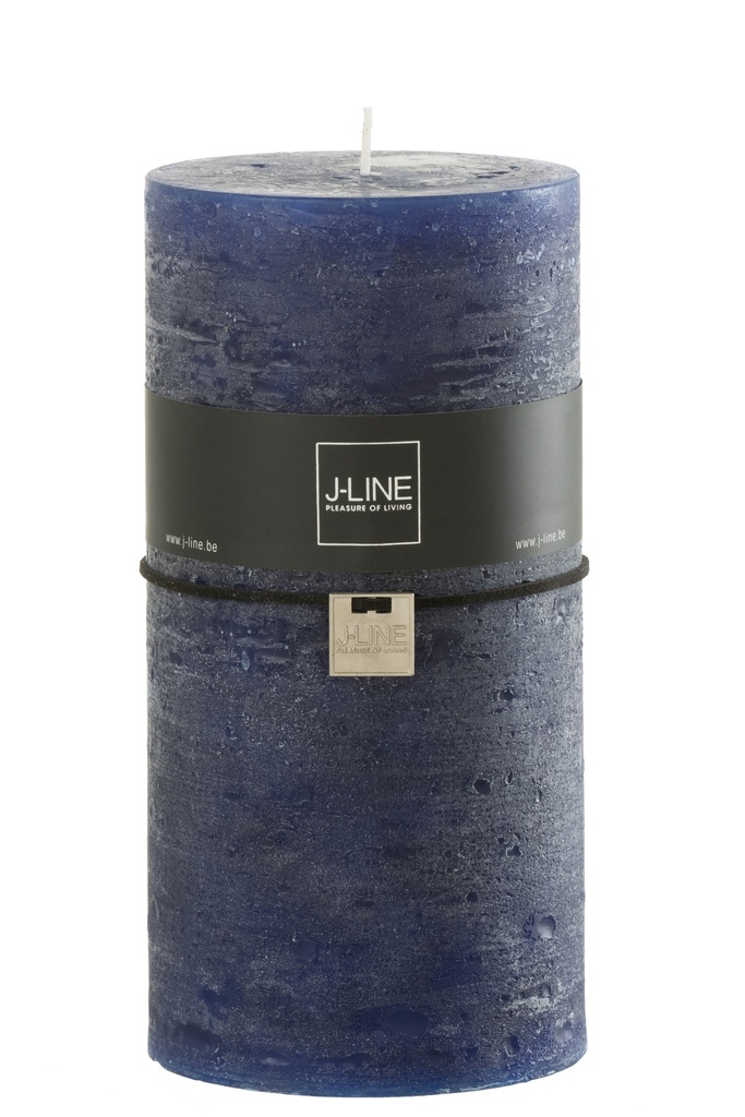 Bougie Cylindrique Bleu Foncé Extra
