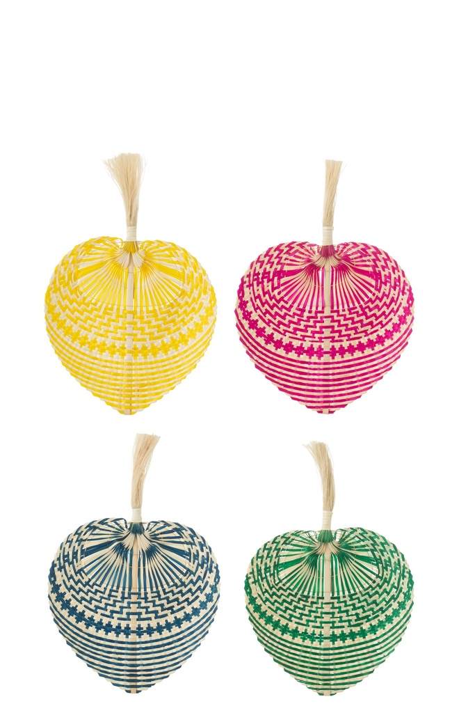Fan Woven Bamboo Mix Small