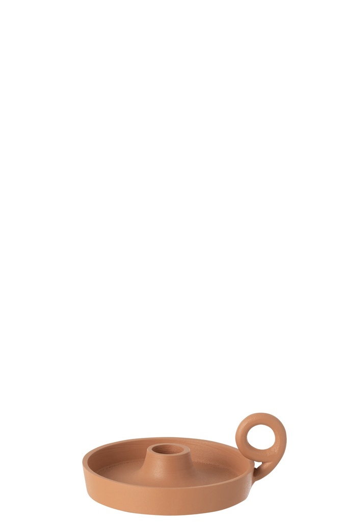 Bougeoir Plat Rond en Aluminium