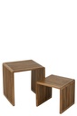 Ensemble de 2 tables basses cubiques