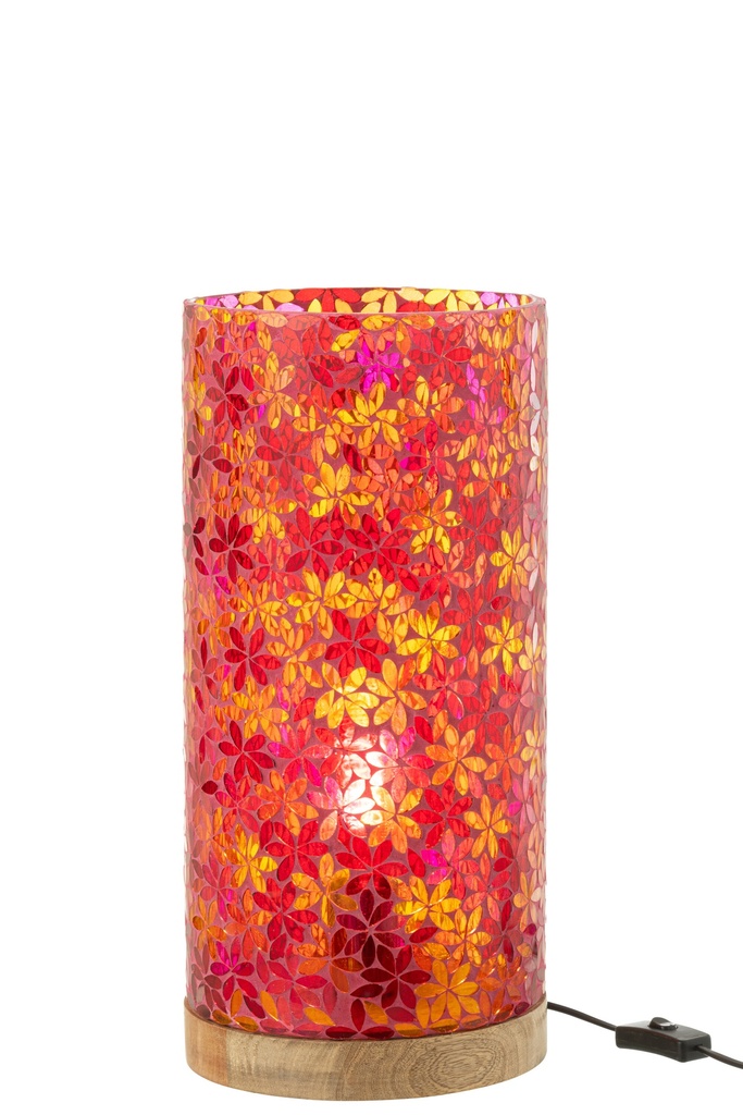 Lamp Table Flower Mosaic Glass