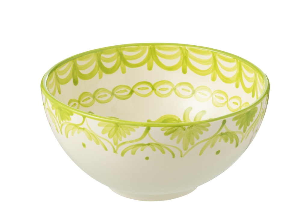 Bol Granada High Ceramic Blanc/Vert