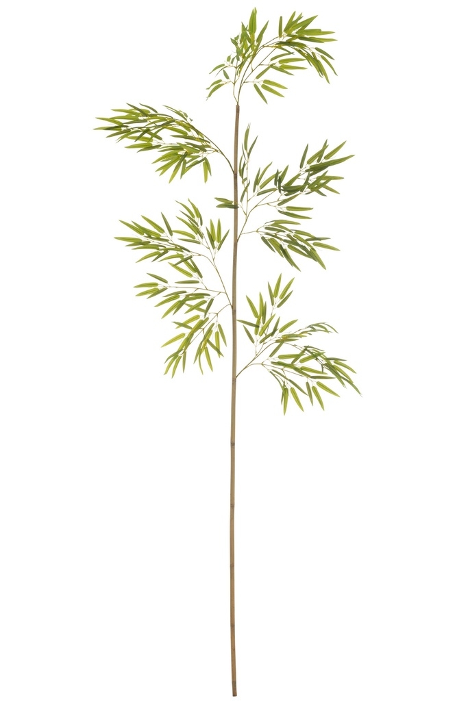 Branche de bambou artificielle verte