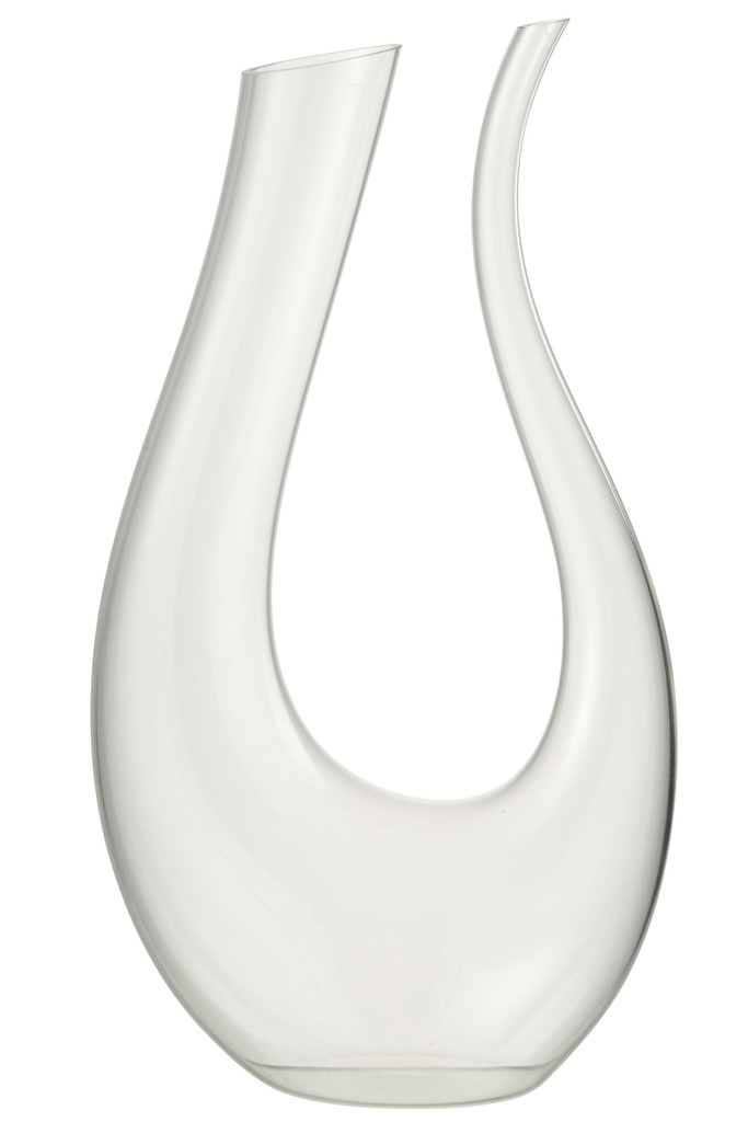 Carafe en verre U transparente