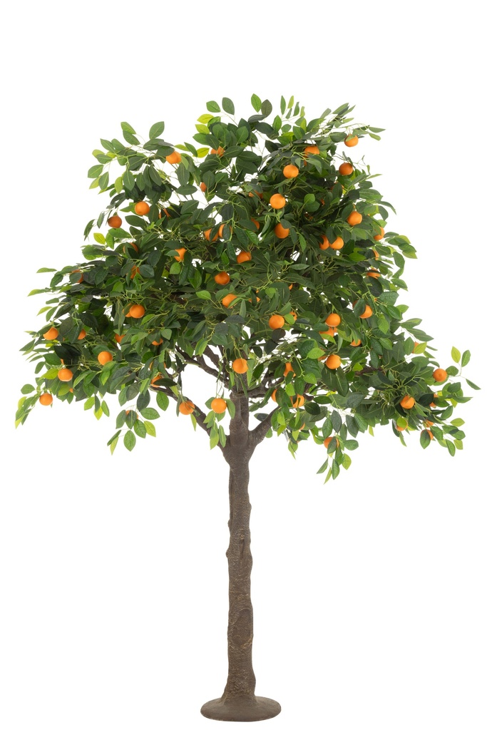 Orange Tree Pot Artificial Green