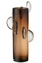Vase Steggy en verre marron grand format