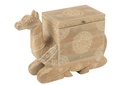 Malle Camel Manguier Naturel/Blanc