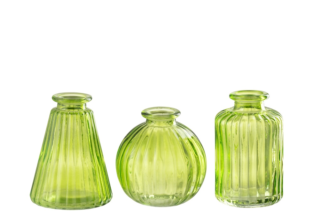 Vase Tola Verre Vert Assortiment