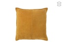 Coussin Centre Line Cuir Moutarde