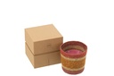 Scented Candle Basket Wax Burgundy