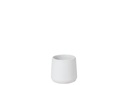 Flower Pot Round Ceramic White