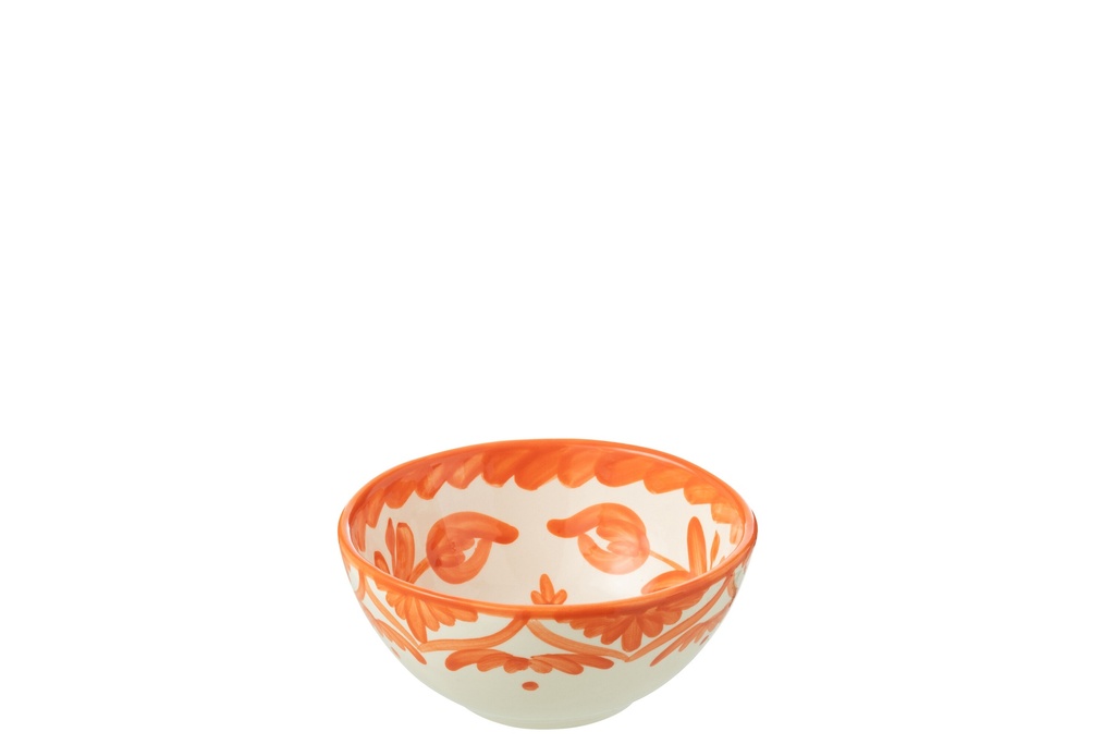 Bol Granada High Ceramic Blanc/Orange