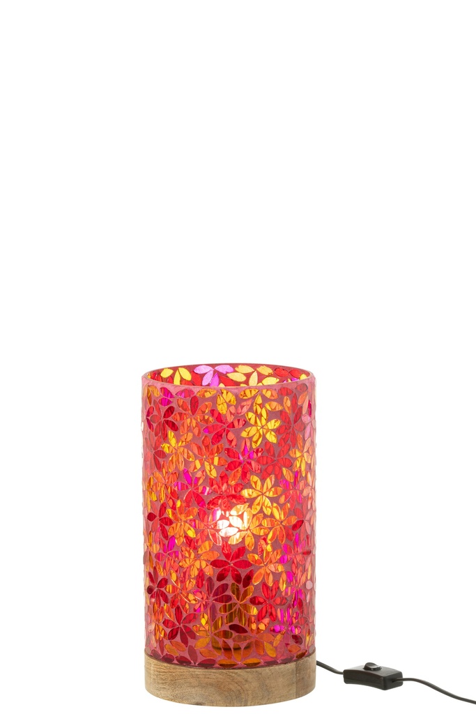 Lamp Table Flower Mosaic Glass