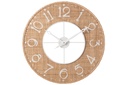 Clock Sodi MDF Natural/White