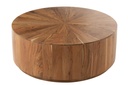 Table basse ronde en bois d'acacia/MDF