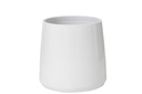 Pot de fleurs rond en céramique blanc