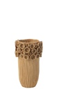 Vase Coral High Clay Ochre